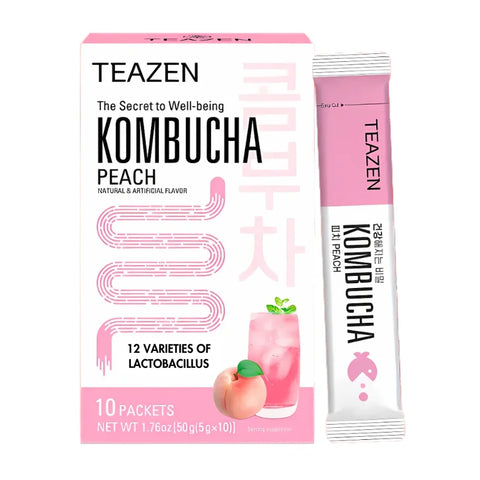 TEAZEN Pfirsich-Kombucha – 10 Beutel