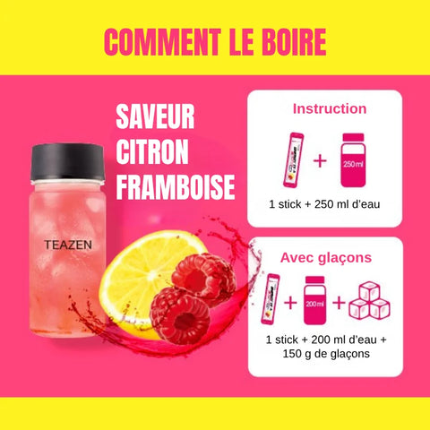 TEAZEN Energy Tea Boost – Präbiotika mit Guarana – 10 Beutel