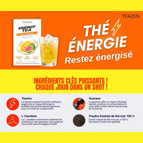 TEAZEN Energy Tea Triple Boost – Guarana – 10 Beutel