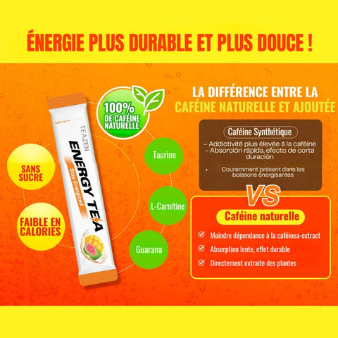 TEAZEN Energy Tea Triple Boost – Guarana – 10 Beutel