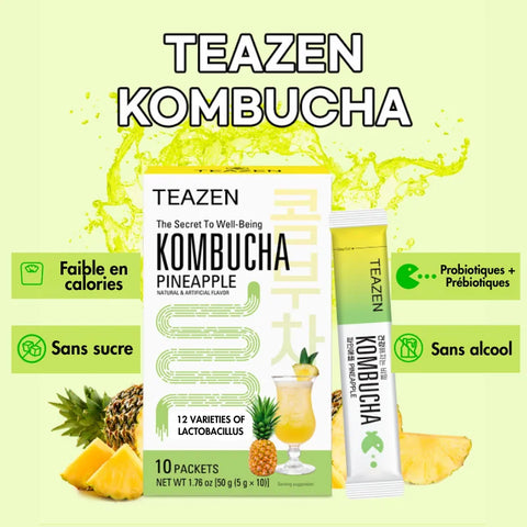 TEAZEN Ananas-Kombucha – 10 Beutel