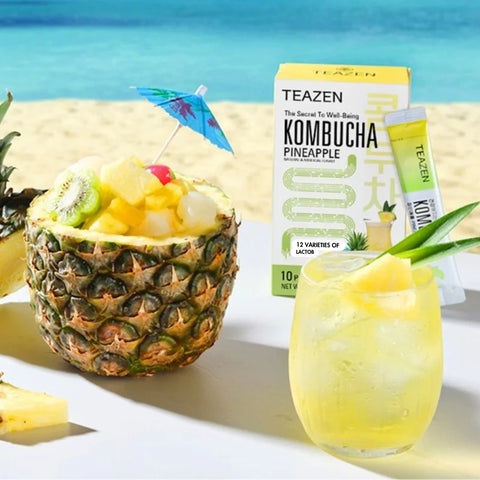 TEAZEN Ananas-Kombucha – 10 Beutel