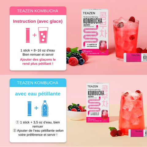 TEAZEN Kombucha Rote Beeren – 10 Beutel