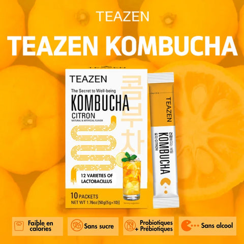 TEAZEN Koreanischer Yuzu Kombucha – 10 Beutel