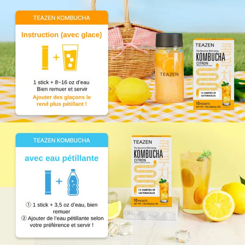 TEAZEN Koreanischer Yuzu Kombucha – 10 Beutel