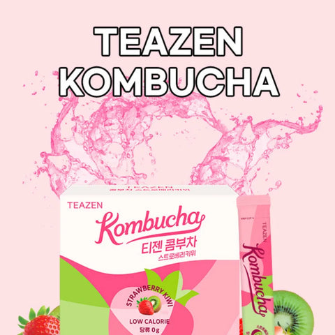 TEAZEN Kombucha Erdbeer-Kiwi – 10 Sticks