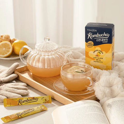 TEAZEN Kombucha Zitrone-Ingwer – 10 Sticks